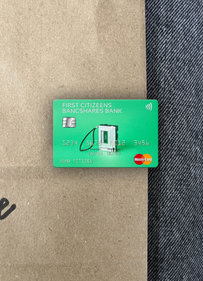 Download USA First Citizens BancShares Bank mastercard photolook front Photoshop template